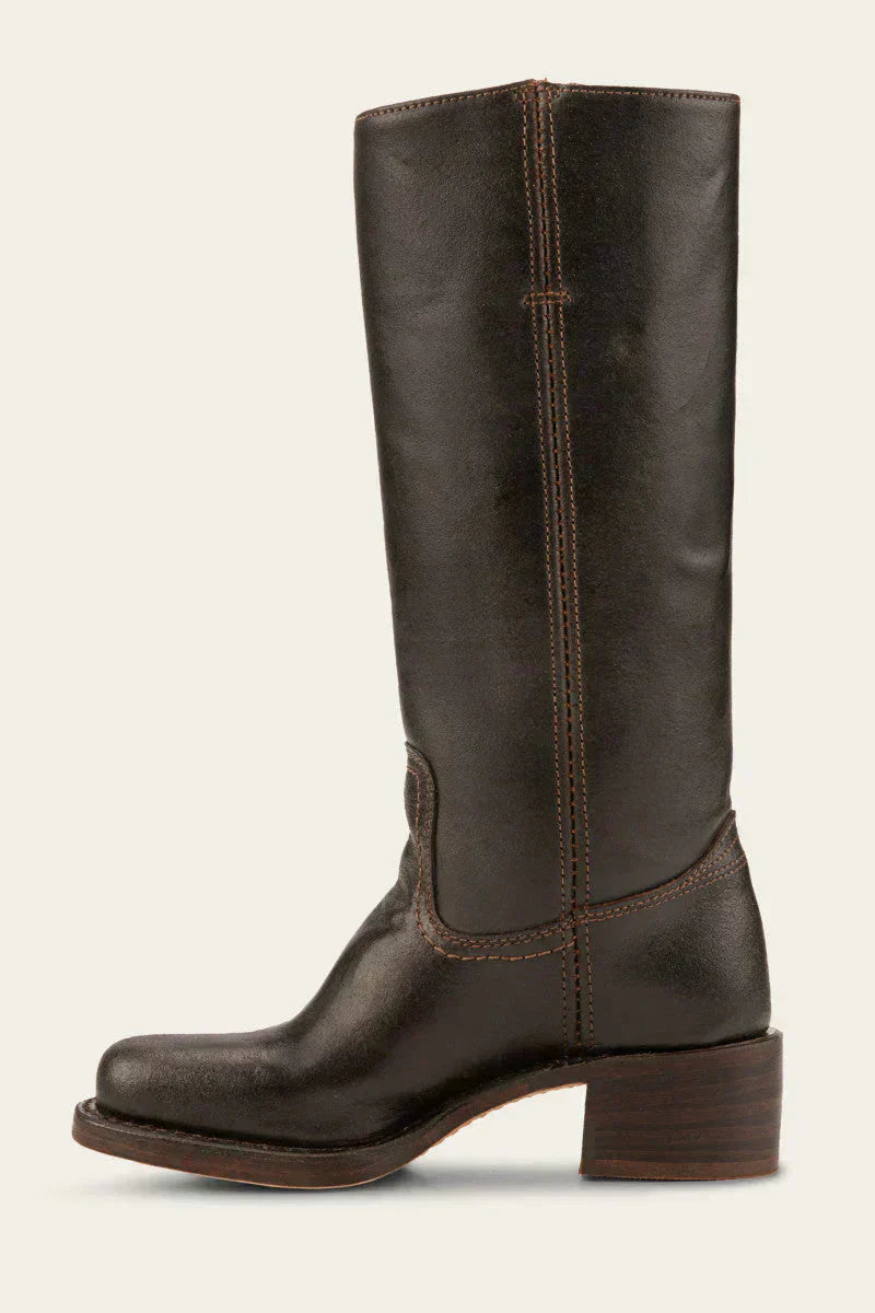 Eleanor | Womens Tall Leather Riding Boots with Block Heel