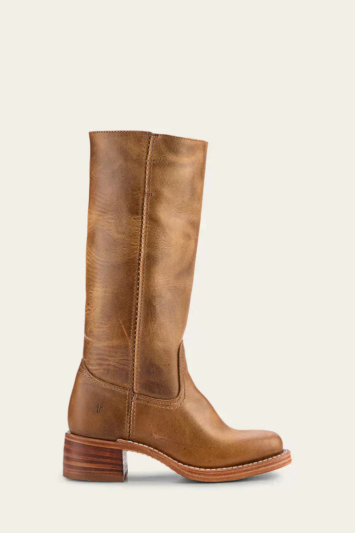 Eleanor | Womens Tall Leather Riding Boots with Block Heel
