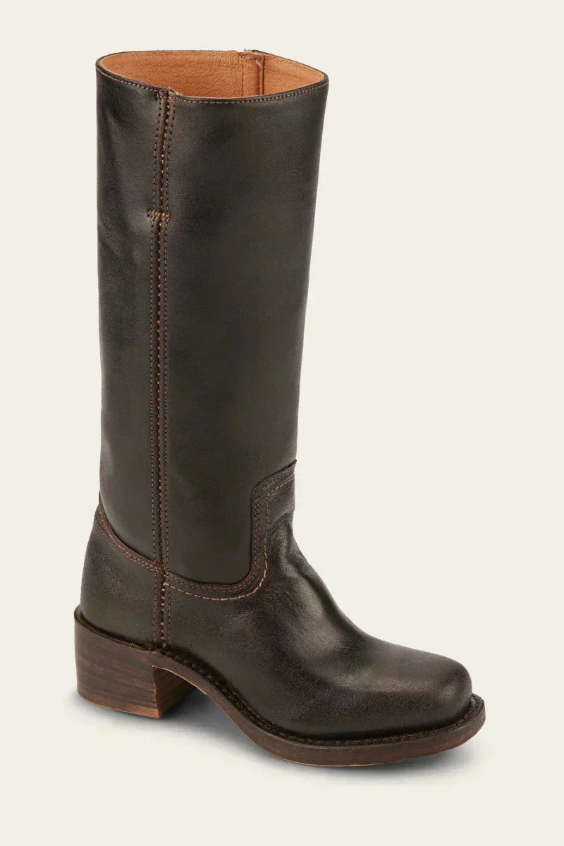 Eleanor | Womens Tall Leather Riding Boots with Block Heel