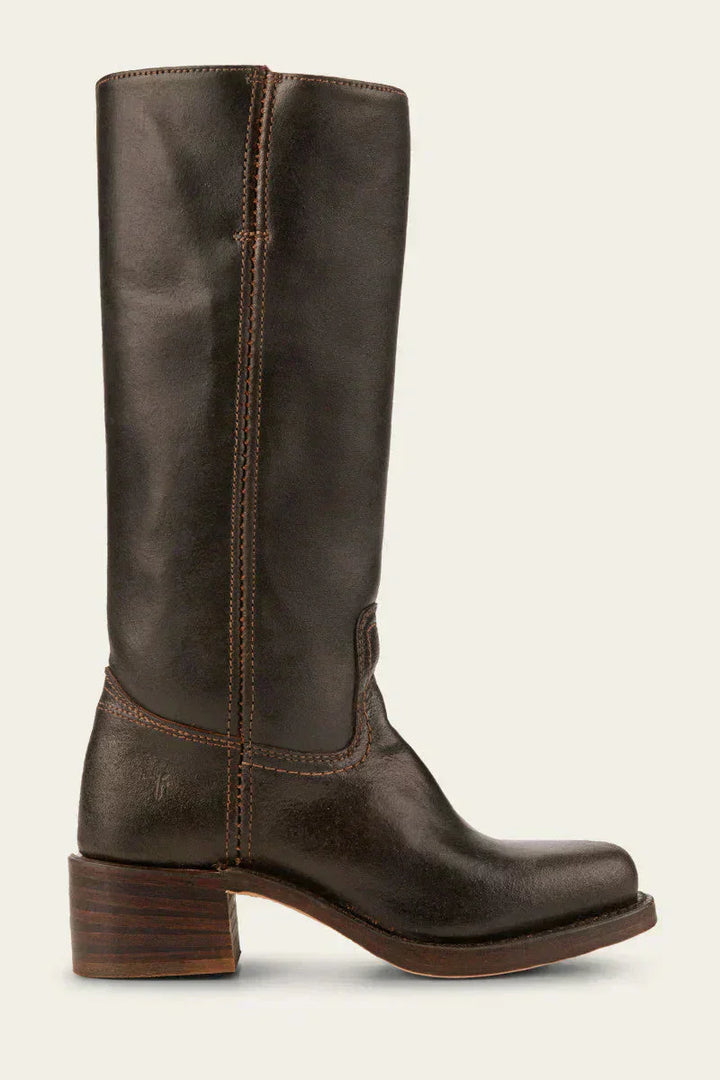 Eleanor | Womens Tall Leather Riding Boots with Block Heel