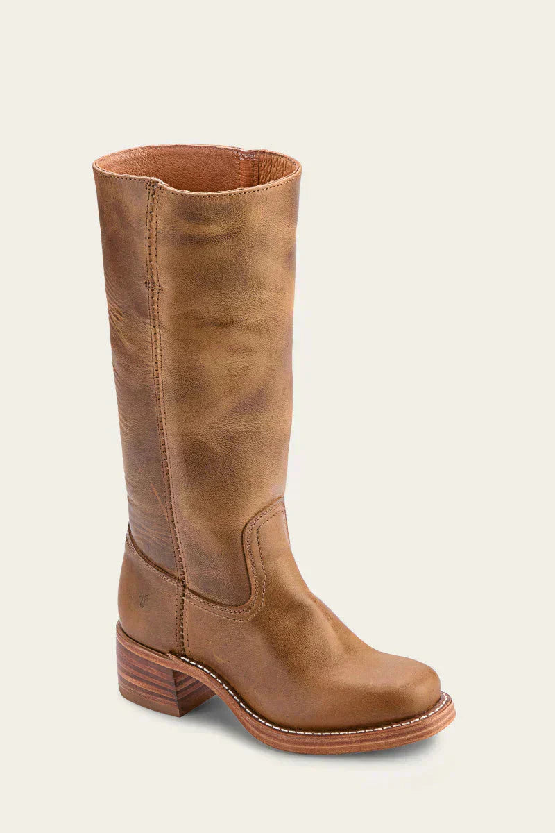 Eleanor | Womens Tall Leather Riding Boots with Block Heel