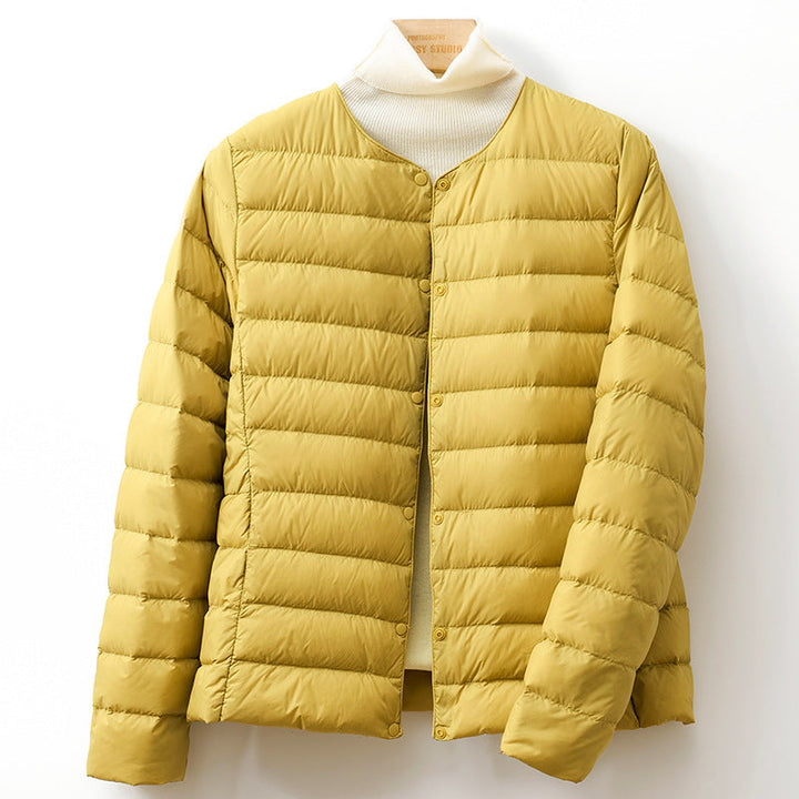 Abigail | Cozy Collarless Quilted Puffer Jacket