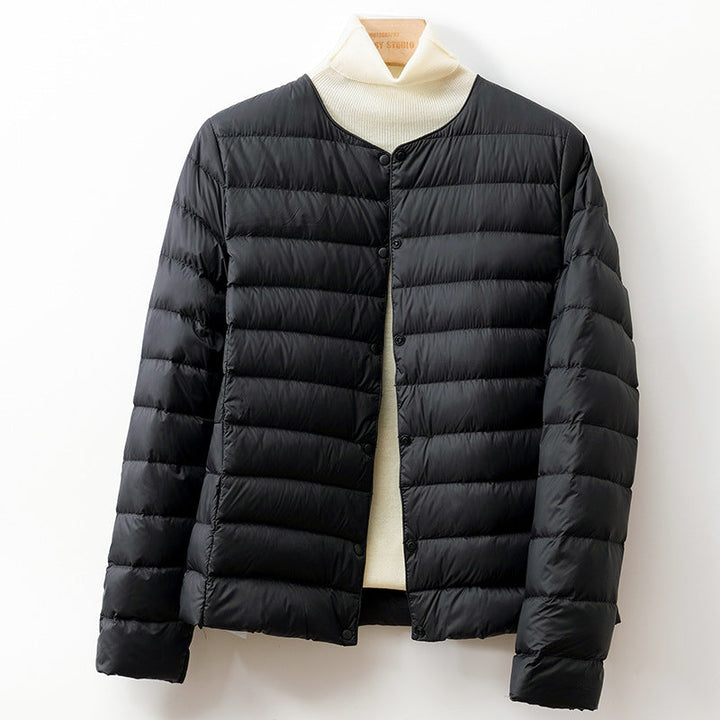 Abigail | Cozy Collarless Quilted Puffer Jacket