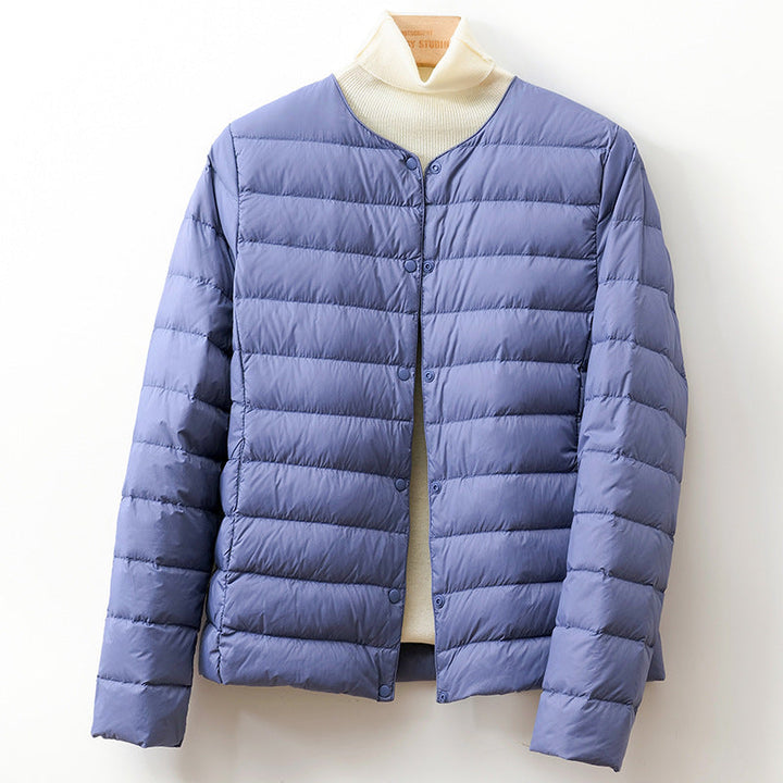 Abigail | Cozy Collarless Quilted Puffer Jacket