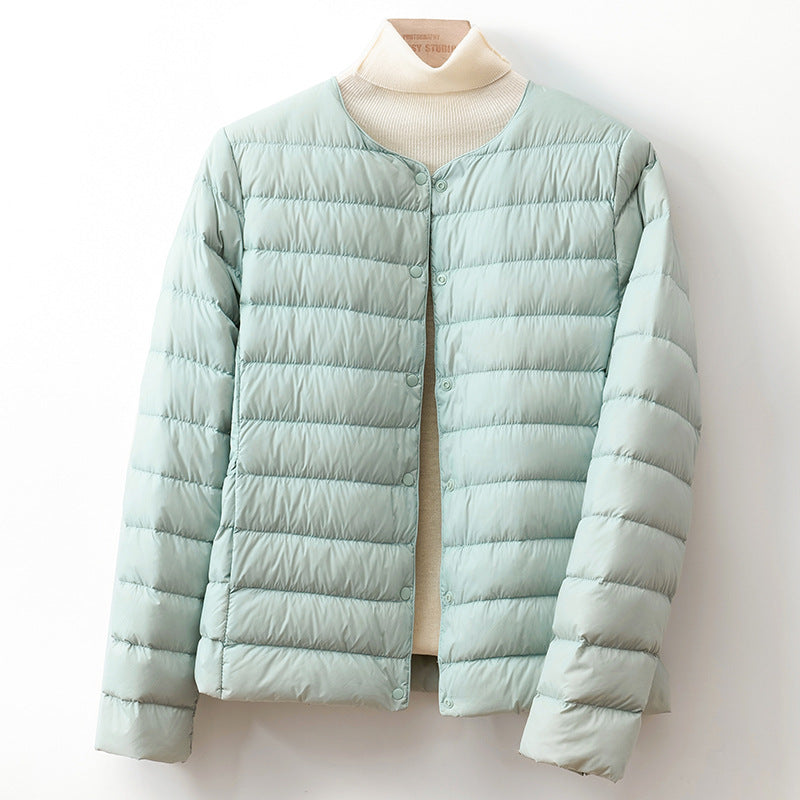 Abigail | Cozy Collarless Quilted Puffer Jacket