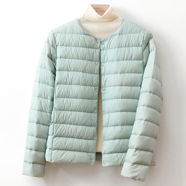 Abigail | Cozy Collarless Quilted Puffer Jacket