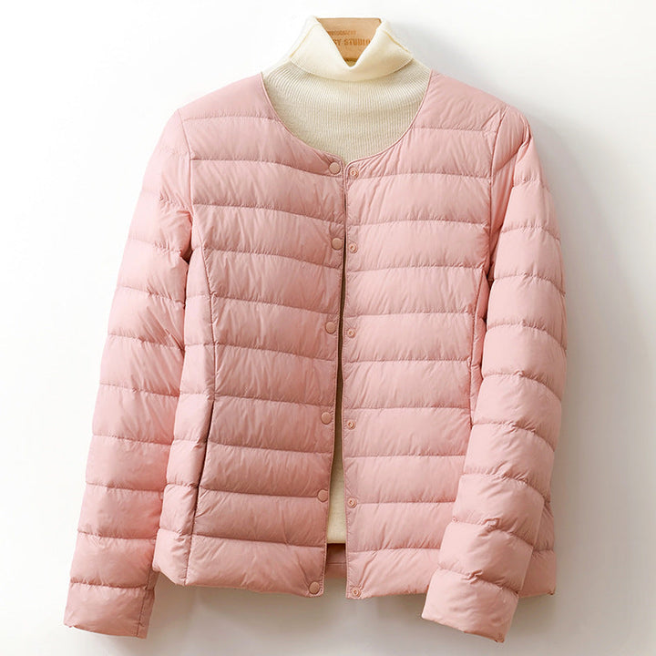 Abigail | Cozy Collarless Quilted Puffer Jacket