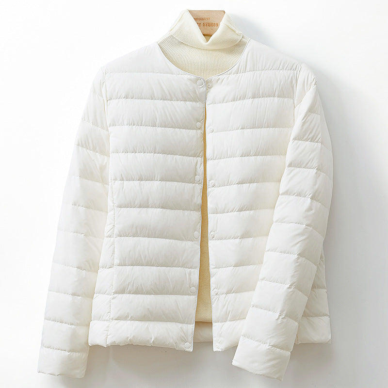 Abigail | Cozy Collarless Quilted Puffer Jacket