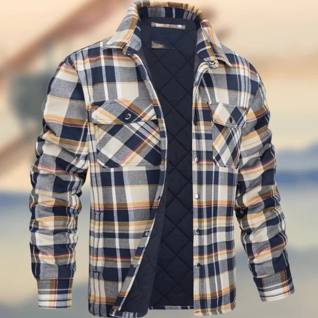 Adam | Timeless Quilted Plaid Flannel Jacket for Winter