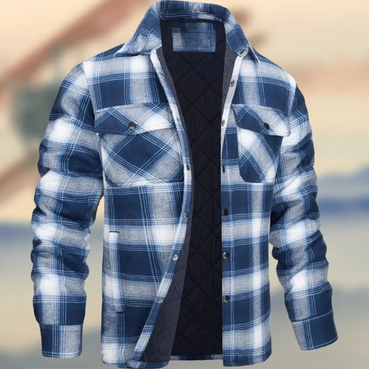 Adam | Timeless Quilted Plaid Flannel Jacket for Winter
