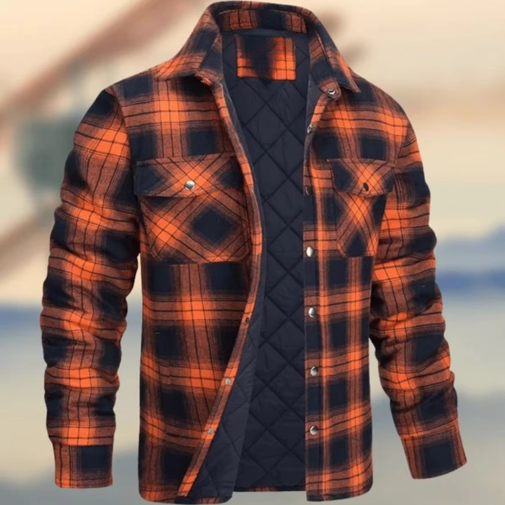 Adam | Timeless Quilted Plaid Flannel Jacket for Winter