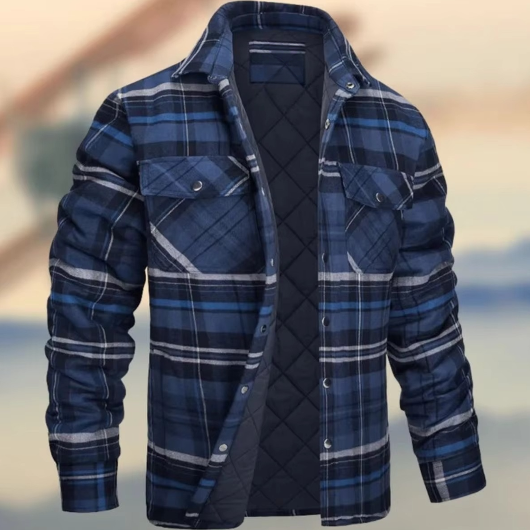 Adam | Timeless Quilted Plaid Flannel Jacket for Winter