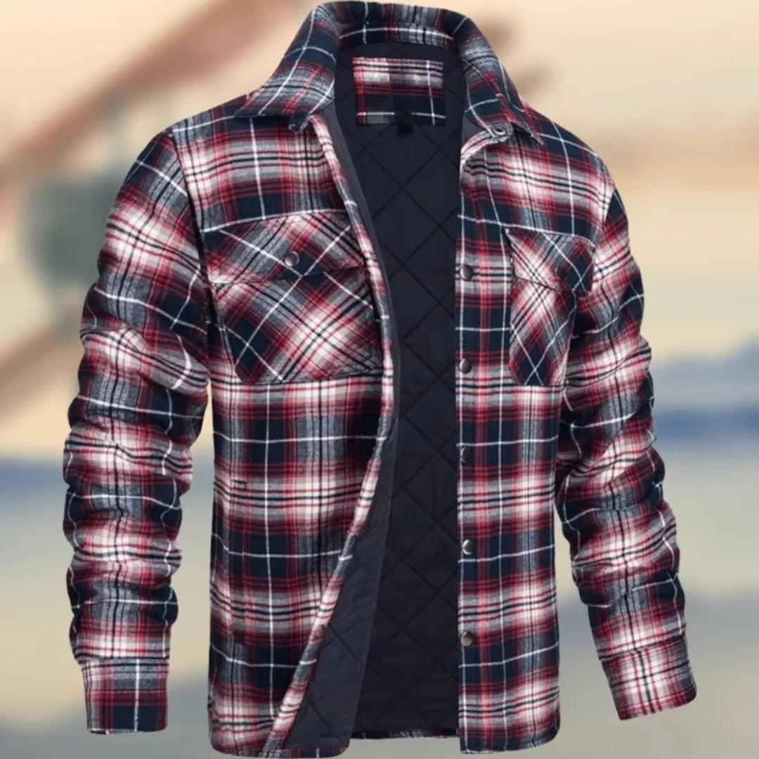 Adam | Timeless Quilted Plaid Flannel Jacket for Winter