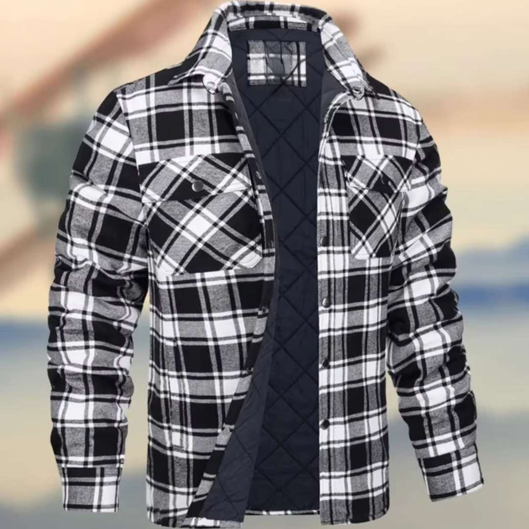 Adam | Timeless Quilted Plaid Flannel Jacket for Winter