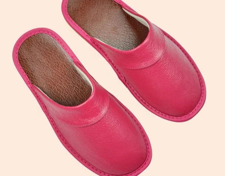 Alan | Classic Smooth Slip-On Mule Slippers