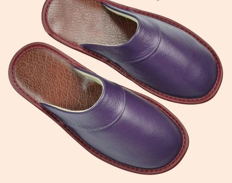 Alan | Classic Smooth Slip-On Mule Slippers