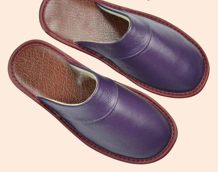 Alan | Classic Smooth Slip-On Mule Slippers