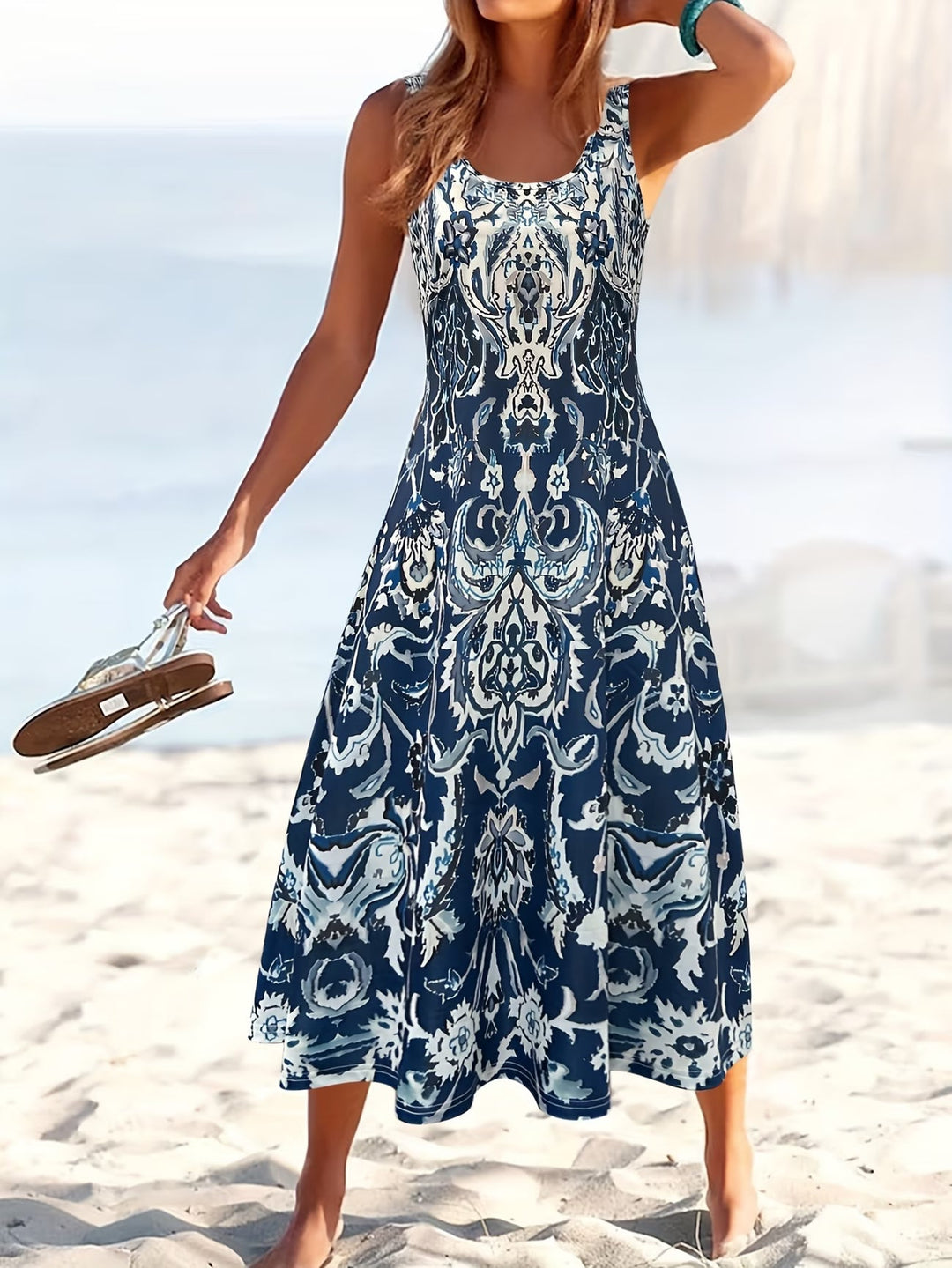 Alexis | Relaxed Floral Print Holiday Maxi Dress