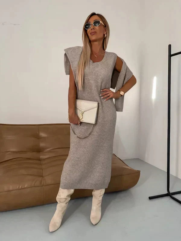 Alexis | Timeless Turtleneck Knit Sweater Dress