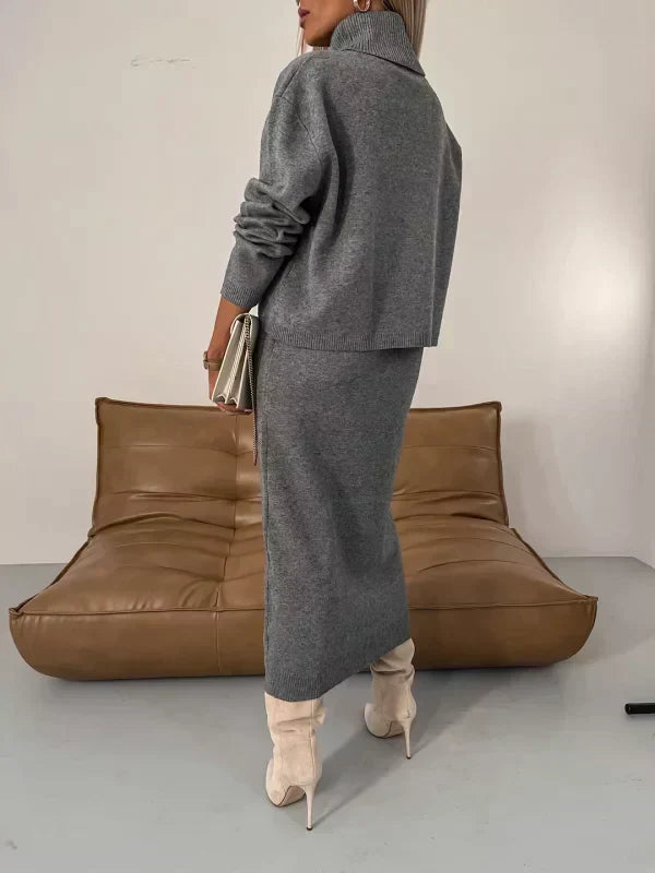 Alexis | Timeless Turtleneck Knit Sweater Dress