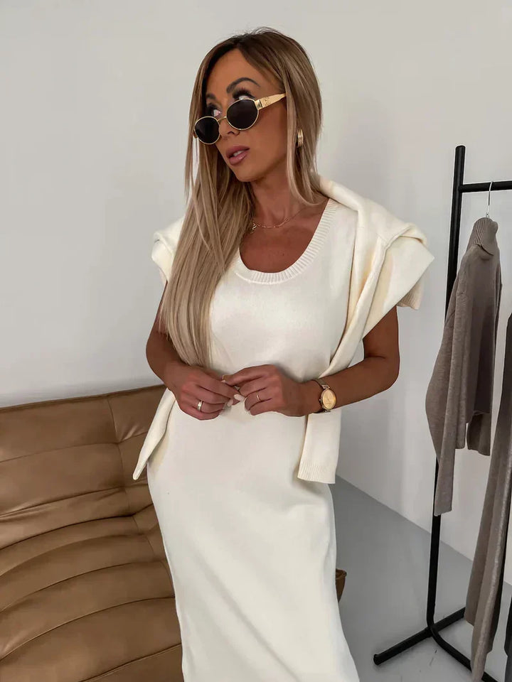 Alexis | Timeless Turtleneck Knit Sweater Dress