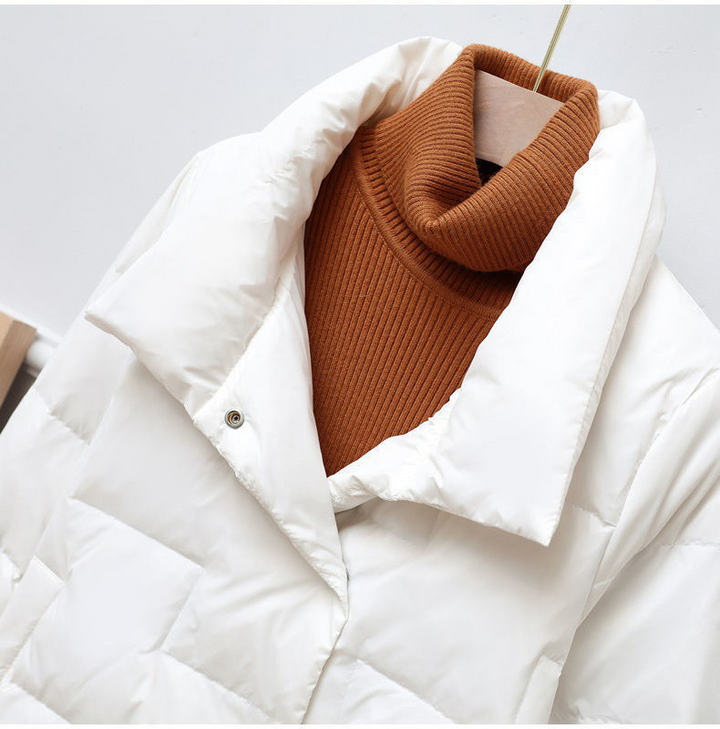 Amber | Cozy Quilted Snap Front Puffer Jacket