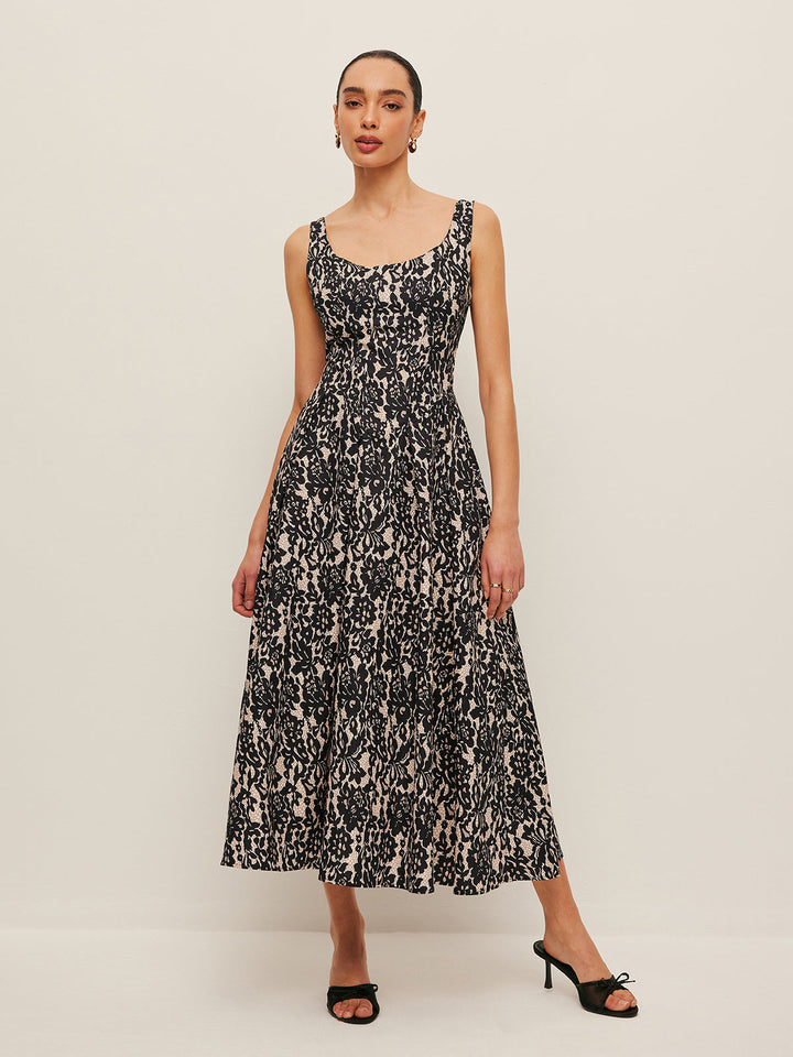 Amber | Elegant Off-Shoulder Floral Fall Wedding Guest Maxi Dress