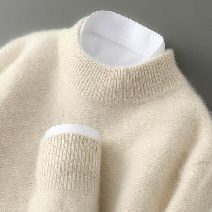 Amber | Elegant Ribbed Trim Turtleneck Sweater