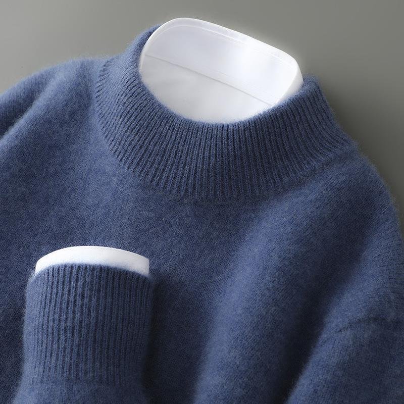 Amber | Elegant Ribbed Trim Turtleneck Sweater
