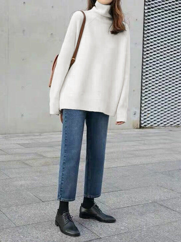 Amber | Refined Oversized Turtleneck Sweater with Relaxed Fit