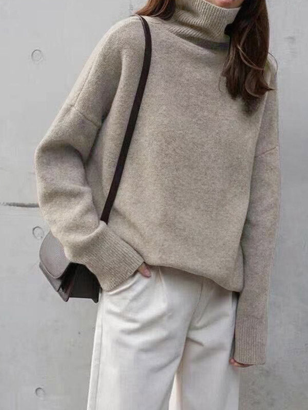 Amber | Refined Oversized Turtleneck Sweater with Relaxed Fit