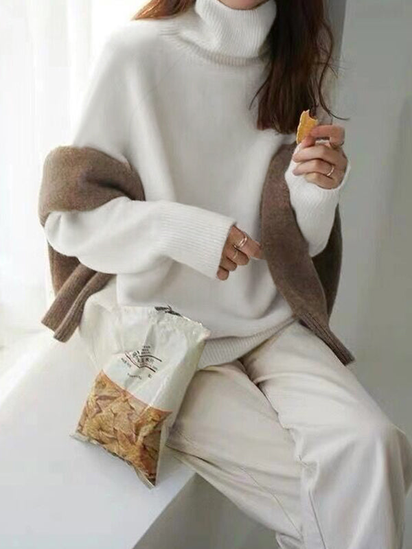 Amber | Refined Oversized Turtleneck Sweater with Relaxed Fit