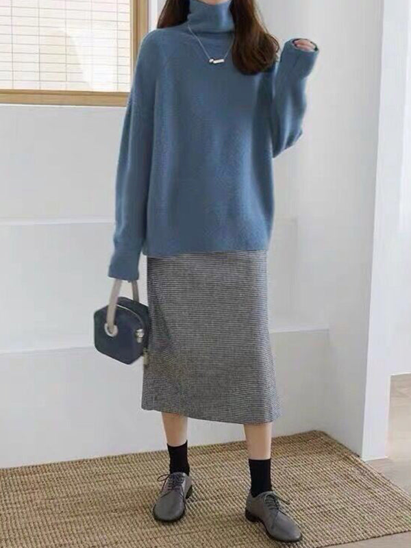 Amber | Refined Oversized Turtleneck Sweater with Relaxed Fit