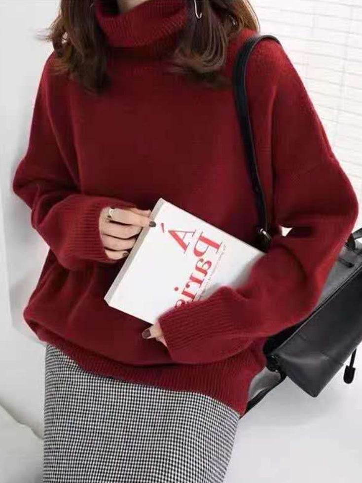 Amber | Refined Oversized Turtleneck Sweater with Relaxed Fit