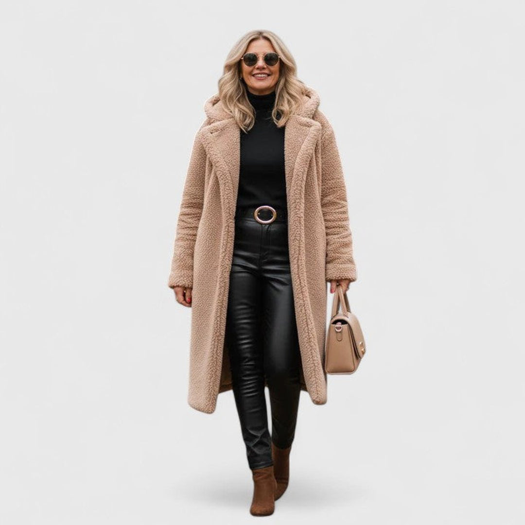 Amy | Graceful Oversized Longline Sherpa Jacket