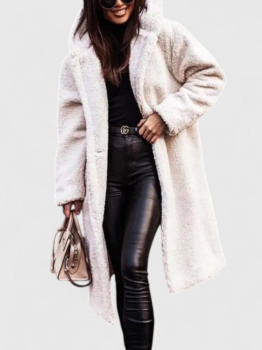 Amy | Graceful Oversized Longline Sherpa Jacket