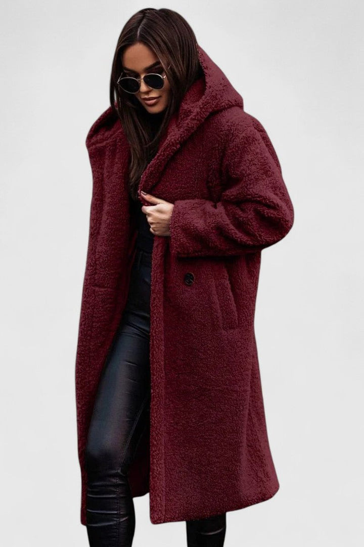 Amy | Graceful Oversized Longline Sherpa Jacket