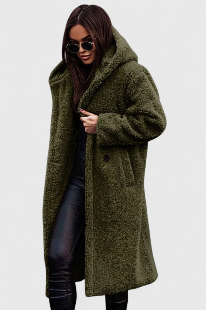 Amy | Graceful Oversized Longline Sherpa Jacket
