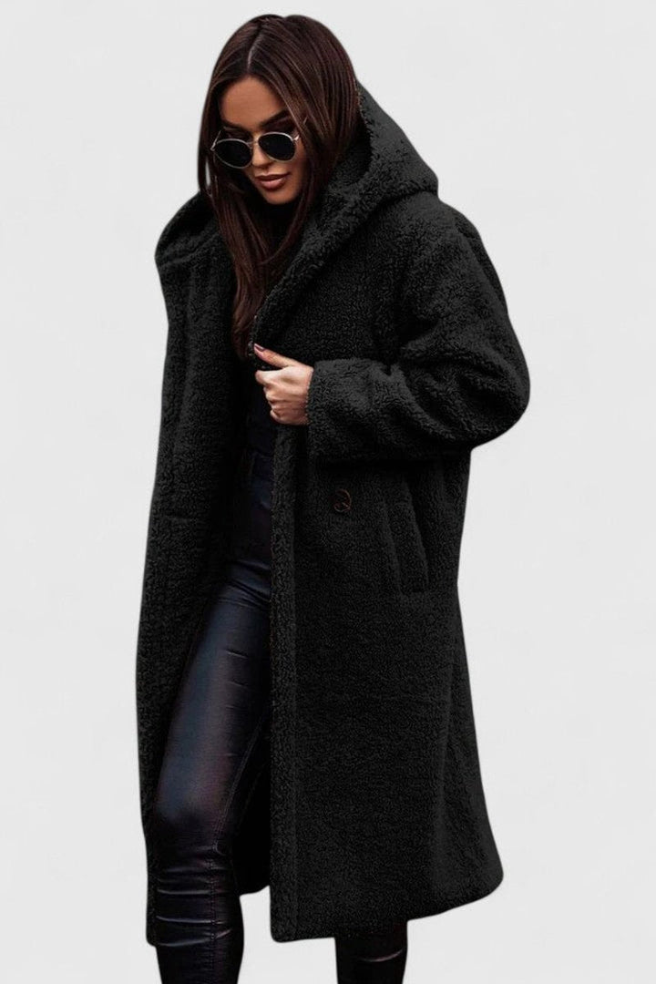 Amy | Graceful Oversized Longline Sherpa Jacket