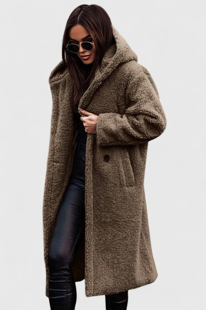 Amy | Graceful Oversized Longline Sherpa Jacket