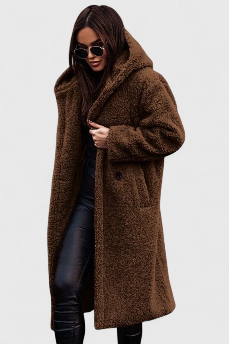 Amy | Graceful Oversized Longline Sherpa Jacket