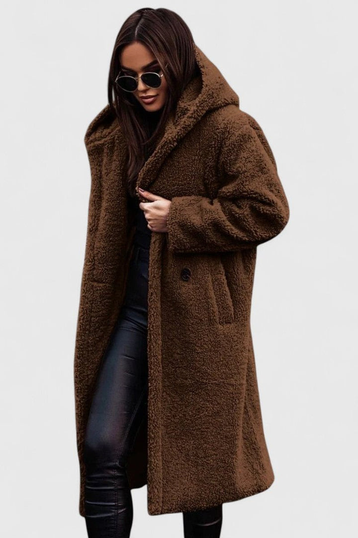 Amy | Graceful Oversized Longline Sherpa Jacket