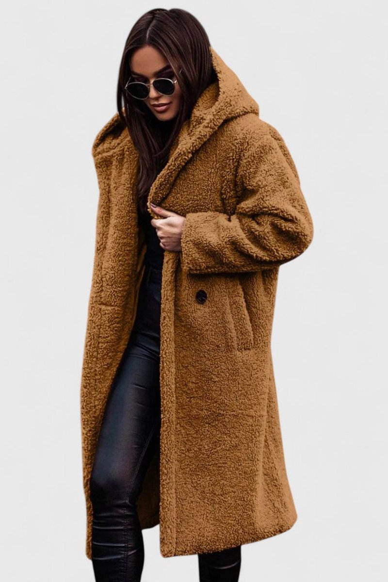 Amy | Graceful Oversized Longline Sherpa Jacket