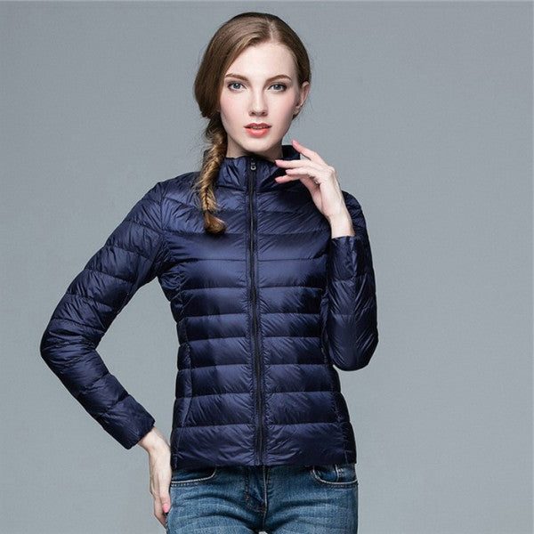 Amy | Sophisticated Quilted Stand Collar Puffer Jacket