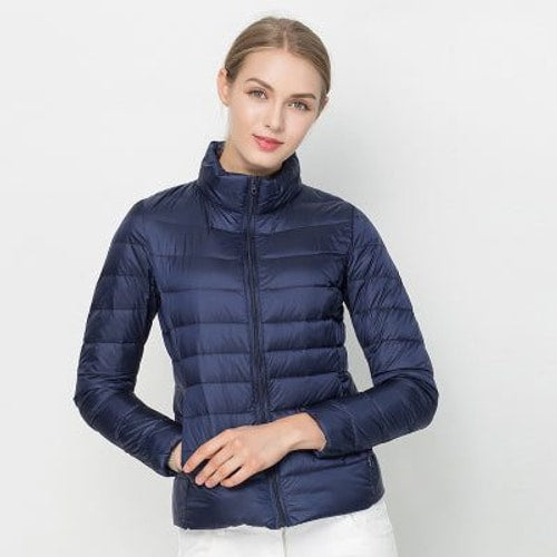 Amy | Sophisticated Quilted Stand Collar Puffer Jacket