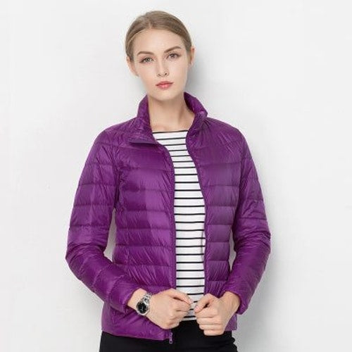 Amy | Sophisticated Quilted Stand Collar Puffer Jacket