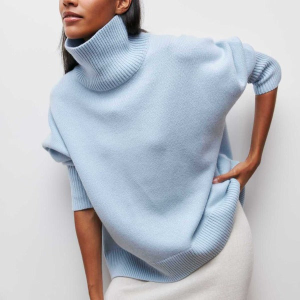 Andrea | Stylish Ribbed Turtleneck Sweater