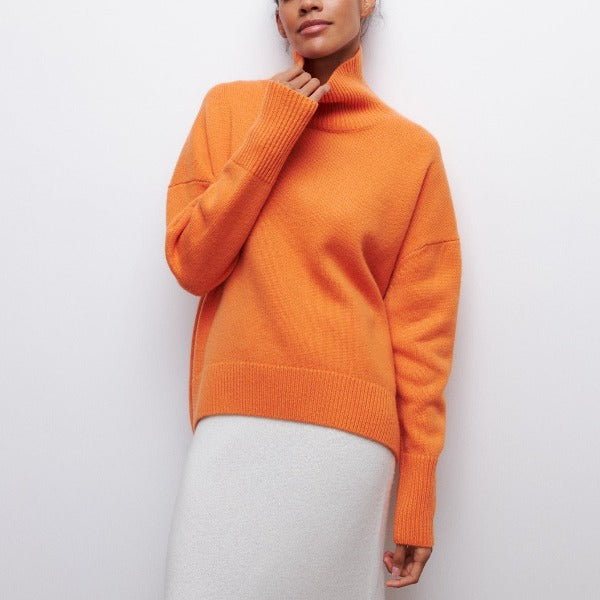 Andrea | Stylish Ribbed Turtleneck Sweater