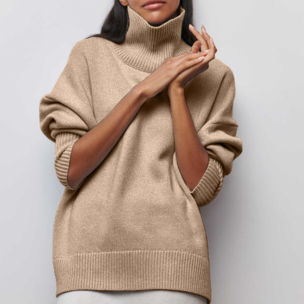 Andrea | Stylish Ribbed Turtleneck Sweater