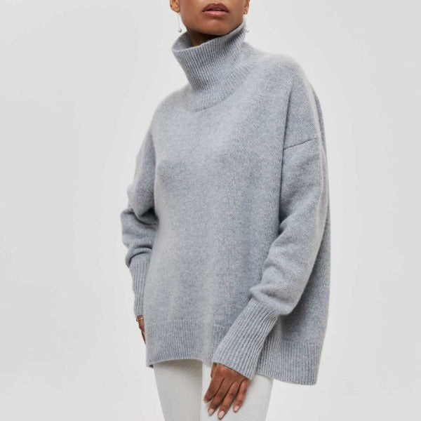 Andrea | Stylish Ribbed Turtleneck Sweater